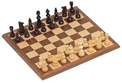 WE Games Walnut Chess Set - 12"