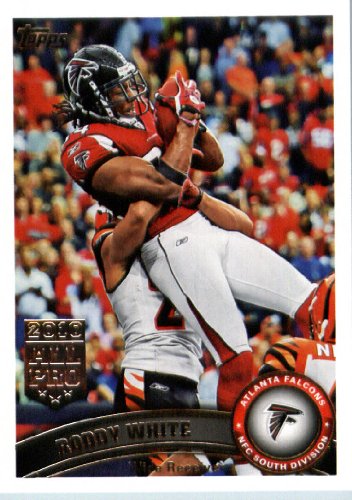2011 Topps Football Card # 260 Roddy White - Atlanta Falcons - NFL Trading Card in a Protective Case!