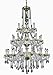 Elegant Lighting 7810G45Gn/Sa Swarovski Spectra Clear Crystal Alexandria 30-Light, Three-Tier Crystal Chandelier, Finished in Green with Clear Crystals