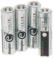 AA Battery, Energizer e2 Titanium Technology, Performance Alkaline Battery, 4/Pk EVEX91RP4