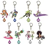 スプラトゥーン イカす ラバーつき アクリルキーホルダー 全8種セット