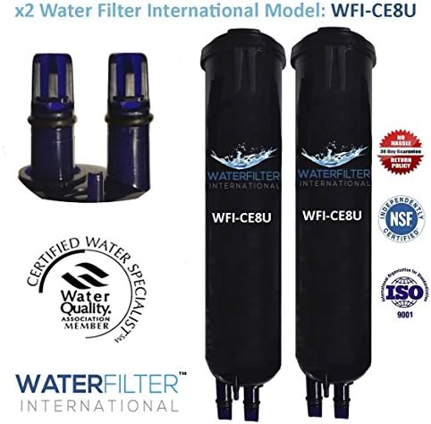 Whirlpool PUR Push Button 4396841 Compatible Water Filter Cartridge - Also Fits Pur W10186667 & Whirlpool 4396710P (2 Pack)