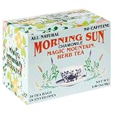 Magic Mountain Morning Sun Chamomile Herbal Tea, 20-Count Boxes (Pack of 6)