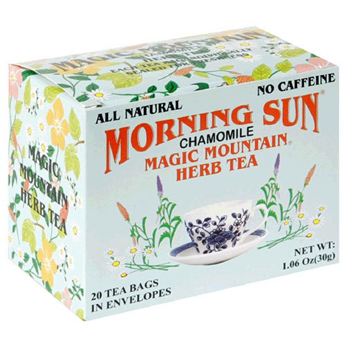 Magic Mountain Morning Sun Chamomile Herbal Tea, 20-Count Boxes (Pack of 6) by Magic Mountain