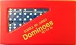 Double Six Jumbo Dominoes-(8.5" x 5") Set of 28-Red Case/Blue Tiles