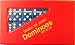 Double Six Jumbo Dominoes-(8.5" x 5") Set of 28-Red Case/Blue Tiles