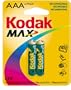 Kodak Max NiMH Rechargeable AAA Batteries