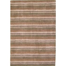 4'0 x 5'11 Cream Hand Tufted Wool Gabbeh Rug