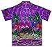 Funky Hawaiian Shirt, Shortsleeve, Parrot, Purple, M