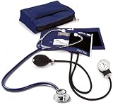 Prestige Medical Premium Aneroid Sphygmomanometer Dualhead Kit, Navy