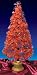 6' Pre-Lit Color Changing Fiber Optic Red Poinsettia Christmas Tree