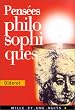 Pens�es philosophiques