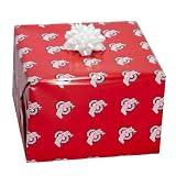 NCAA Ohio State Buckeyes Scarlet Logo Gift Wrap Paper
