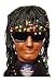Stevie Wonder Fancy Dress Kit Wig, Face Paint & Glasses