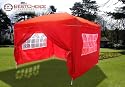 New 10' X 10' EZ Pop Set Up Canopy Tent Gazebo Includes 4 Sidewalls Red