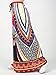 Choies Women's African Print Long Maxi Skirt w Drawstring Waist
