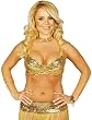 Sequinned and Beaded Gold Bra/Top