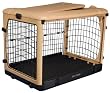 Pet Gear The Other Door Steel Crate with Fleece Pad for cats and dogs up to 90-pounds, Tan
