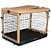 Pet Gear The Other Door Steel Crate with Fleece Pad for cats and dogs up to 90-pounds, Tan