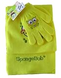  : Nick Jr. kids winter wear- Spongebob 3pcs children's gloves, scarf, and beanie cap set