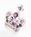 Adorable Purple Crystal Crown Cell Antenna Charm