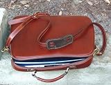 Brown Calfskin Leather Laptop Case
