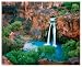 Above Havasu Falls by John Gavrilis. ART PRINT Canvas Rolled.. 30.00 inches width by 24.00 inches height. Highest Quality Art Poster Print