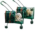 Green Original Stripe Pet Stroller