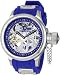 Russian DIver Skeleton Hand Wind Mechanical Blue Rubber Strap