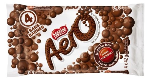 Aero Milk Chocolate, 4 x 42gm, Multipack