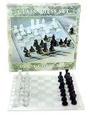 Frosted Glass Chess Set - 11.5 x 11.5