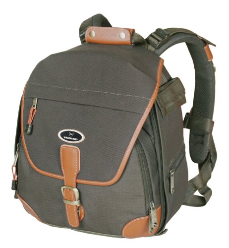 Vanguard Arlen 50 Digital Camera Backpack with Tan Leather Trim (Green)