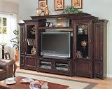Elegant Cherry Finish Large Media Suite Entertainment Center