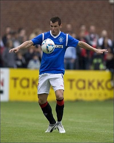 Photographic Prints of Soccer - Rangers v Bayer 04 Leverkusen - Pre Season Friendly - Takko Stadium from Rangers