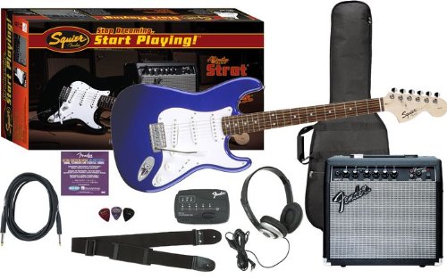 SquierÂ® Stop Dreaming-Start PlayingTM Set: Affinity Special w/ FenderÂ® 15G Amplifier, Metallic Red