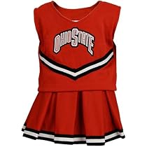 Ohio State Buckeyes Scarlet Toddler Cheerleader Outfit