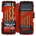 Milwaukee 20-Piece Titanium-Coated Twist Drill Bit...