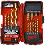Milwaukee 48-89-1105 1/16-to-1/2-Inch Titanium-Coated 20-Piece Twist Drill Bit Assortment