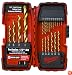 Milwaukee 48-89-1105 20 Piece 1/16-Inch to 1/2-Inch Titanium Coated Twist Drill Bit Assortment in Plastic Index