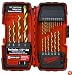 Milwaukee 48-89-1105 20 Piece 1/16-Inch to 1/2-Inch Titanium Coated Twist Drill Bit Assortment in Plastic Index