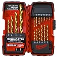 Milwaukee 48-89-1105 1/16-to-1/2-Inch Titanium-Coated 20-Piece Twist Drill Bit Assortment