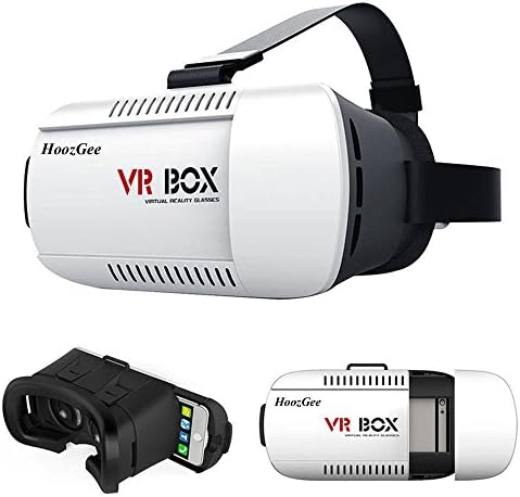 HoozGee VR Box Virtual Reality Headset 3D Video Movie Game Glasses For 4.7"-6" IOS/Android Smartphones(Can Adjustable Focal &amp; Pupil Distance)