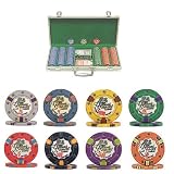 300 10g Chip Desert Sands Casino Poker Set w/Aluminum Case