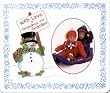 WIth Love to Grandma & Grandpa (snowman) Photo Magnet Frame