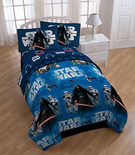 4pc Star Wars Episode 7 Twin Bedding Set Force Awakens Comforter and Sheet Set