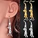 U7 Cute Cat Ear Jewelry Women 18K Gold/Platinum Plated Drop Earrings With Rhinestone