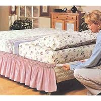 Wrap Around Dust Ruffle- Pillow Sham Burgundy