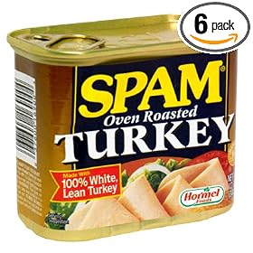 SPAM Oven Roasted Turkey, 12-Ounce Cans (Pack of 6)