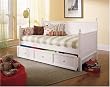 Casey I Daybed with Trundle in White Finish By Fashion Bed Group
