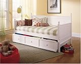 Casey I Daybed Back and Sides in White Finish By Fashion Bed Group